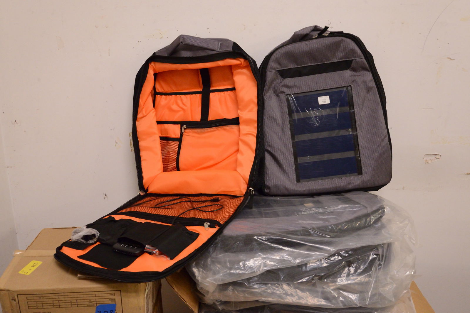 10 Grey Solar Backpacks (1 of 1)