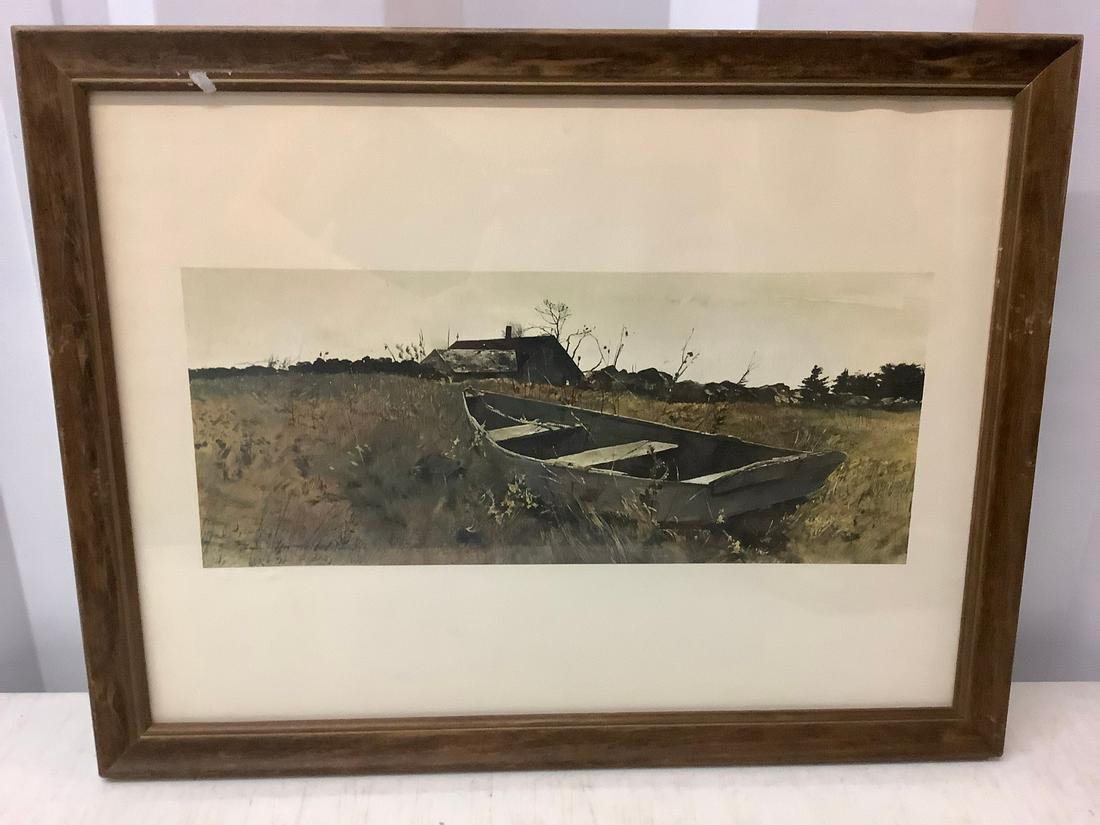 Andrew Wyeth signed painting 17.5x14 (1 of 1)