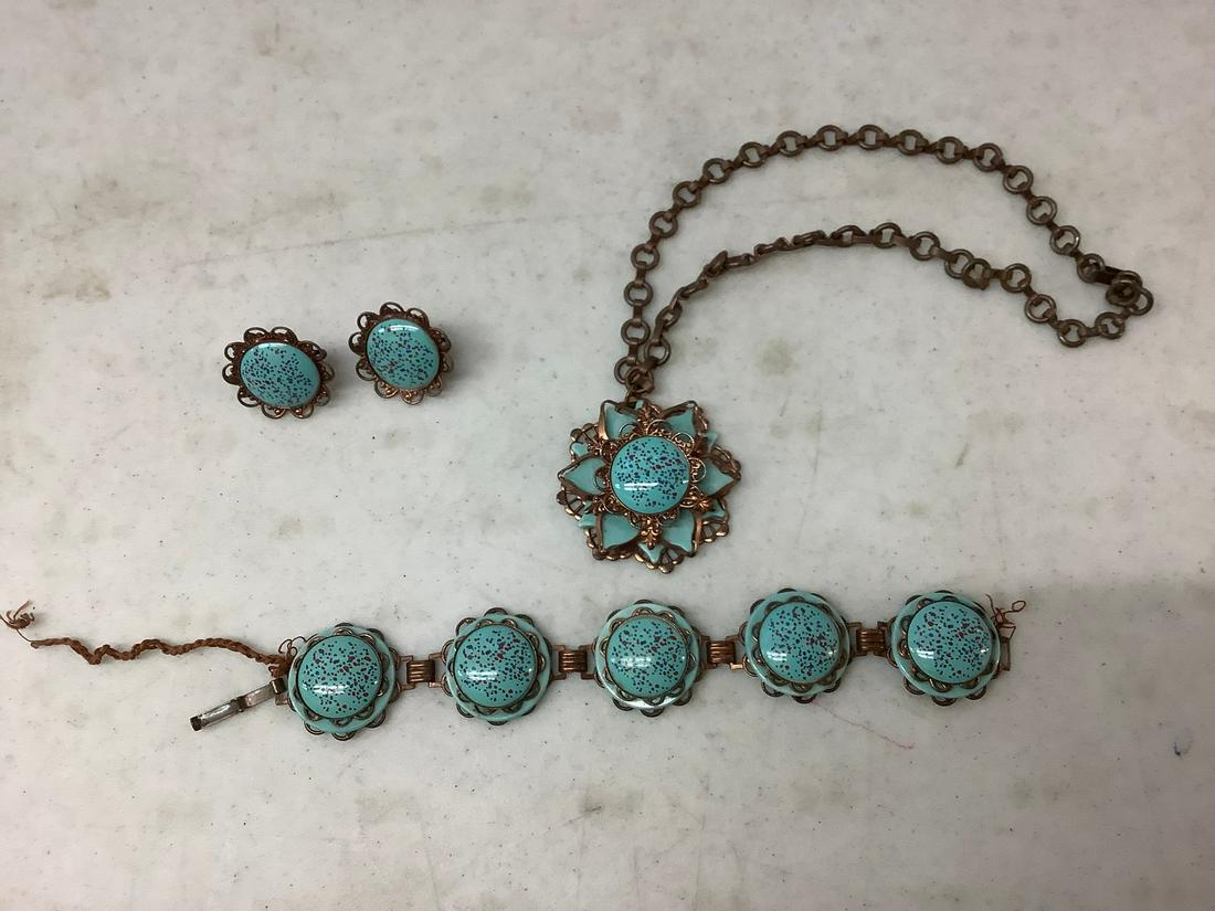 earring necklace and bracelet set: earring necklace and bracelet set