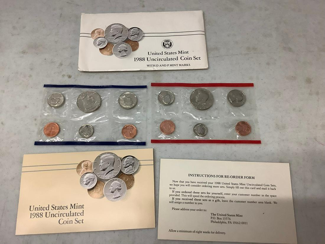 United States Mint 1988 uncirculated coin set (1 of 1)