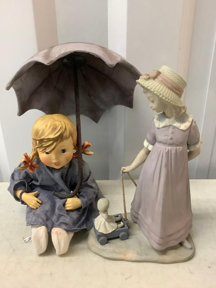 Lladro 1978 Porcelain figurine and Aus Dem Haus Goebel: Lladro 1978 Porcelain figurine and Aus Dem Haus Goebel