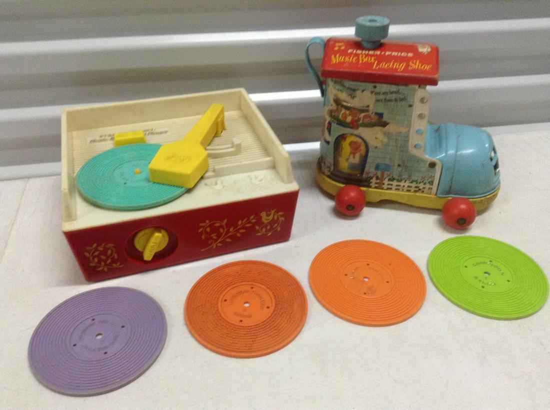 Fisher price wind up record best sale player