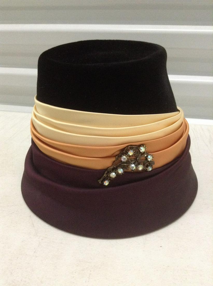 Vintage Chevalier Made in Italy Hat with hat box: Vintage Chevalier Made in Italy Hat with hat box