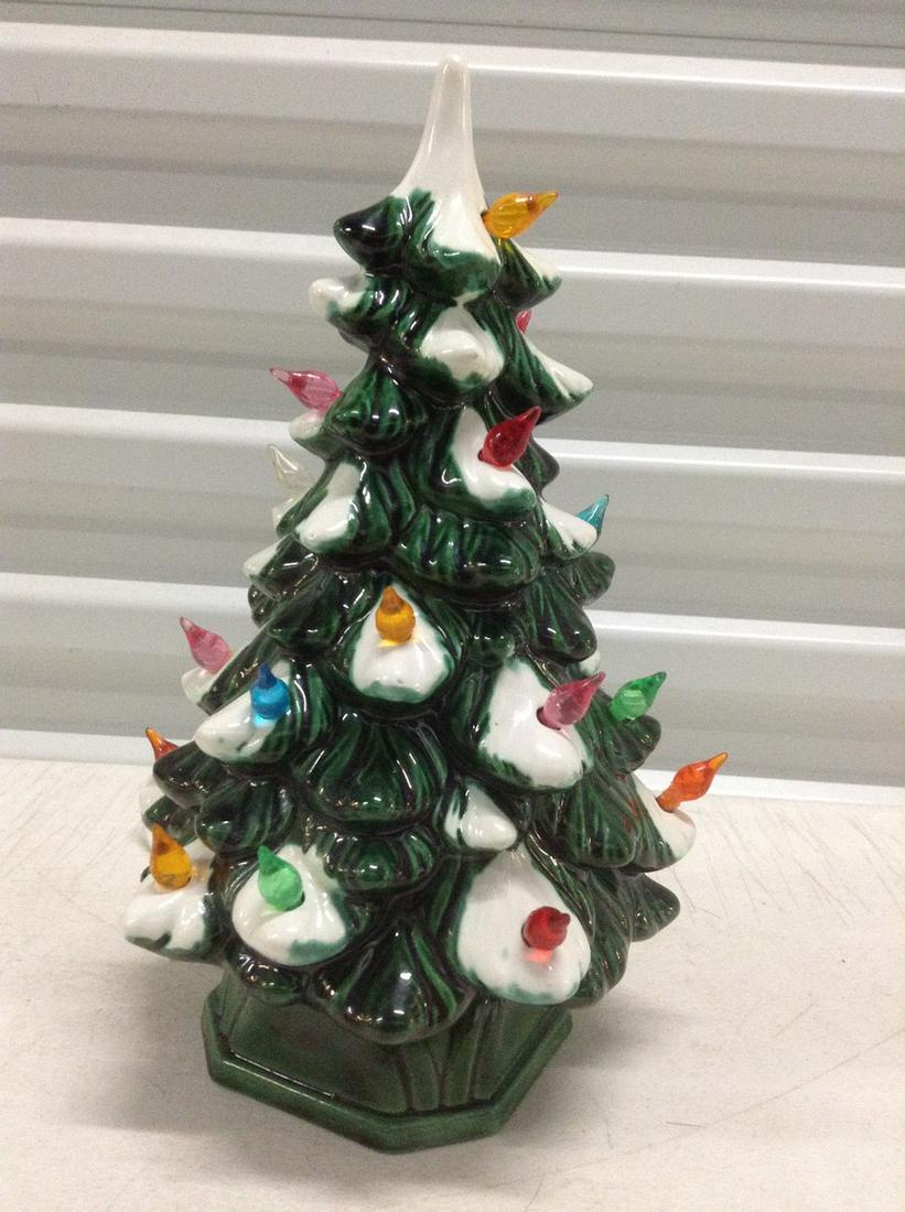 Vintage Ceramic Christmas Tree 11" tall (1 of 1)