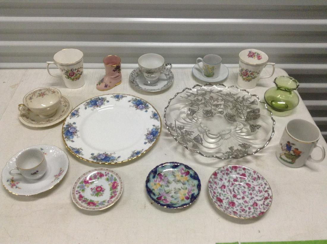 Silver Overlay Platter, Large amount of Duchess, Royal (1 of 1)