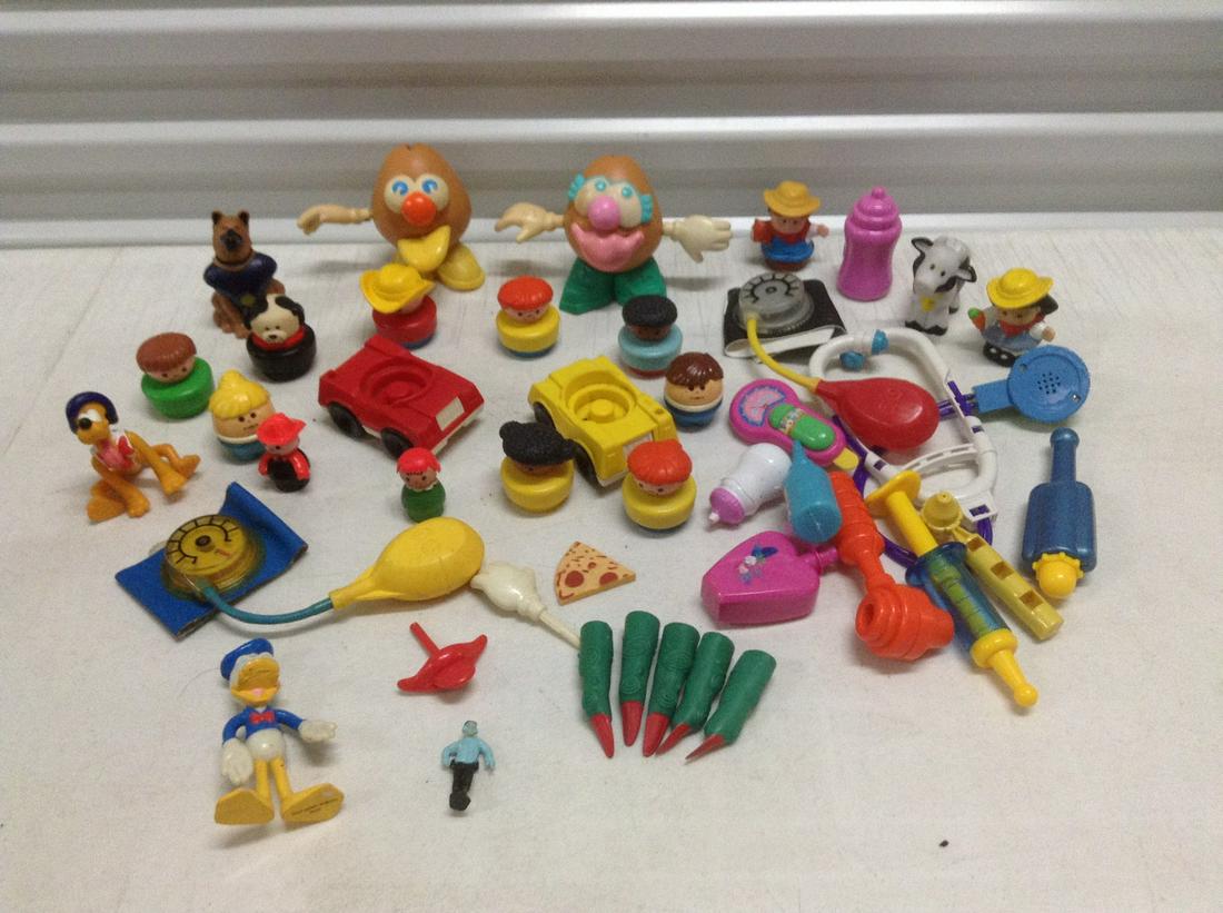 Fisher Price Wood and plastic Little People, Mr. Potato: Fisher Price Wood and plastic Little People, Mr. Potato Head and other toys