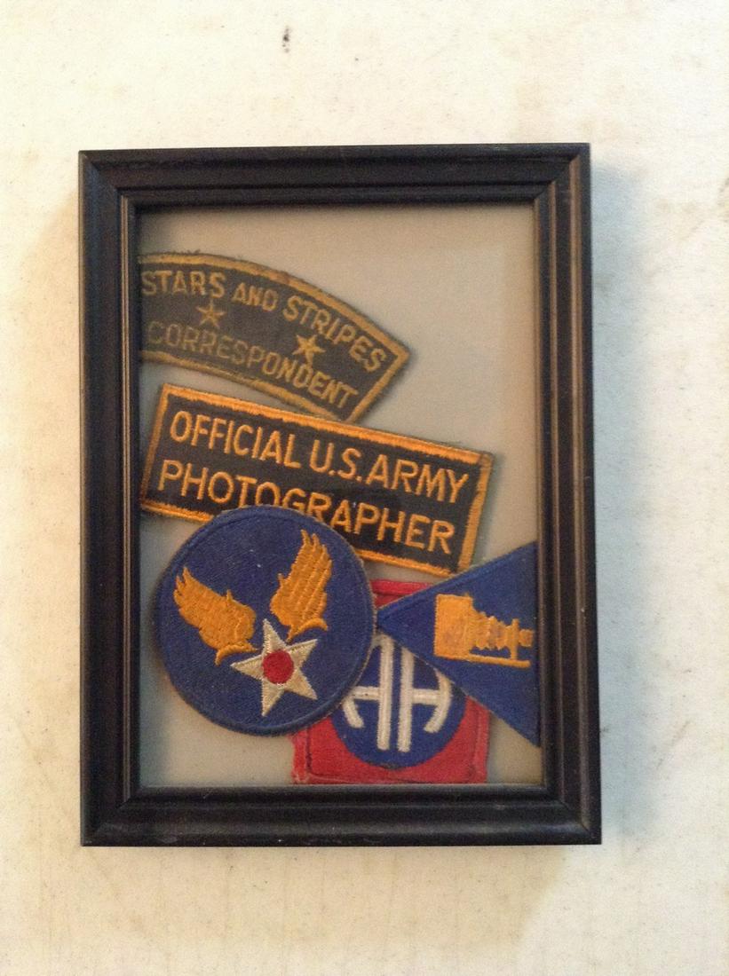 Framed WWII U.S. Army Insignia, U.S. Army 82nd Airborne (1 of 1)