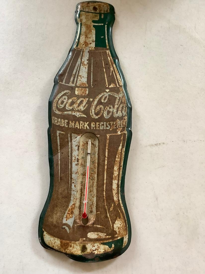Tin Coca Cola Thermometer (1 of 1)