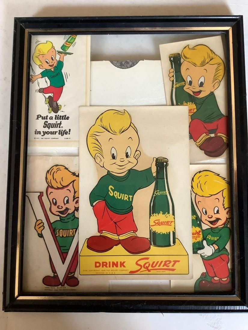 Framed "Squirt" Ads: Framed "Squirt" Ads