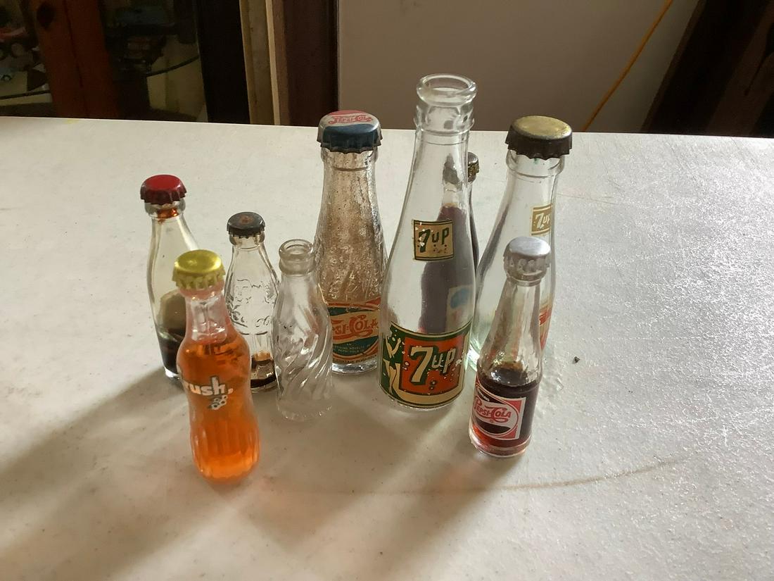 Lot of Miniature Bottles: Some are filled