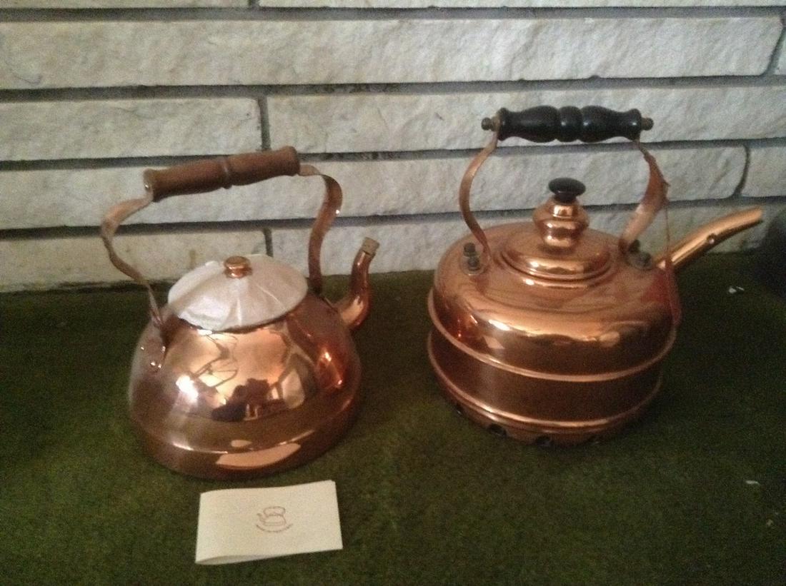 Made in England & Portugal Copper Tea Kettles (1 of 1)