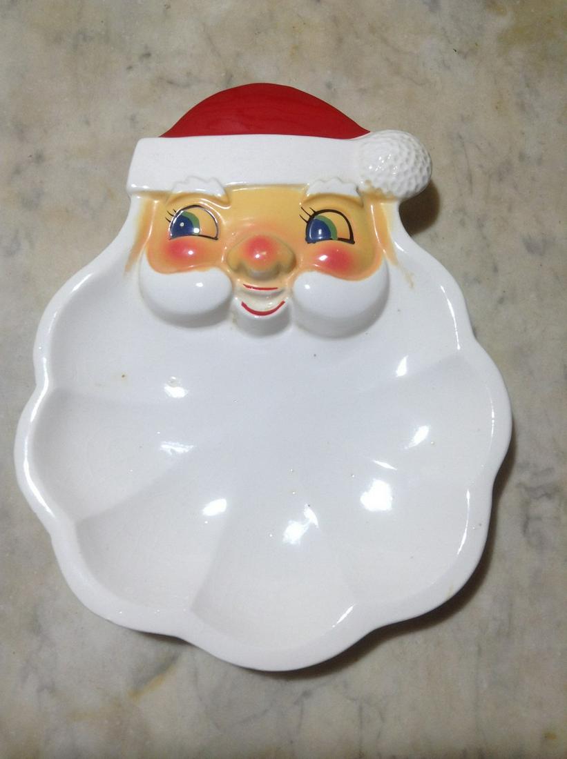 1960s Signed Holt Howard Santa Candy Dish (1 of 1)