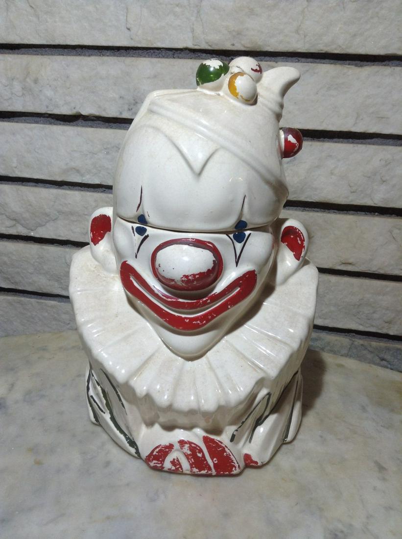 Signed McCoy Clown Cookie Jar 11" tall (1 of 1)