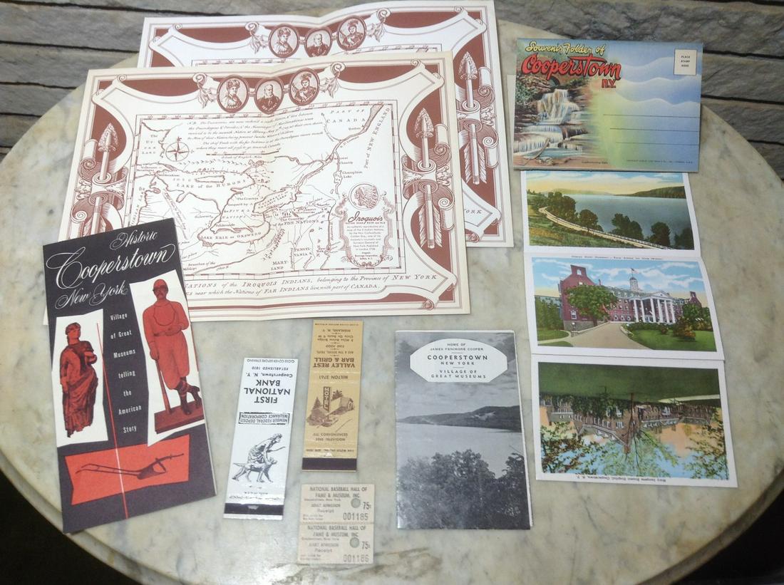1950s Baseball Hall of Fame & Cooperstown NY Ephemera: 1950s Baseball Hall of Fame & Cooperstown NY Ephemera