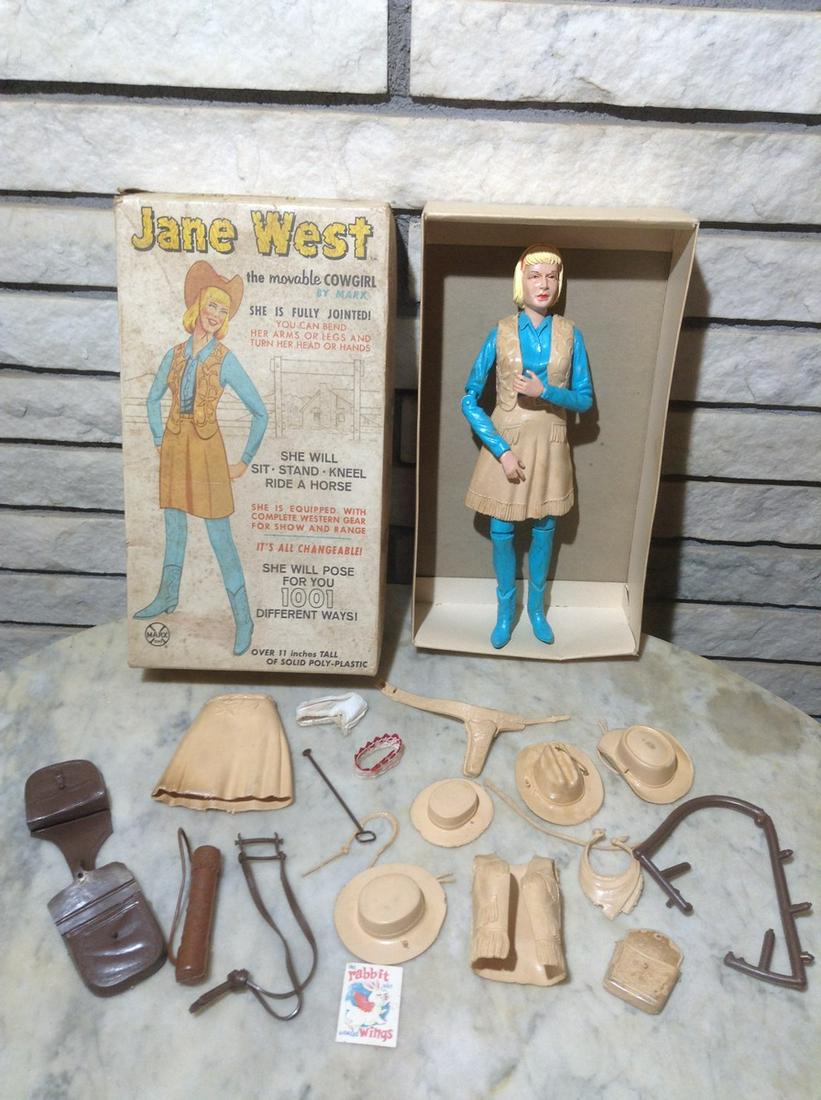 Vintage Marx Jane West the Movable Cowgirl Doll with (1 of 1)