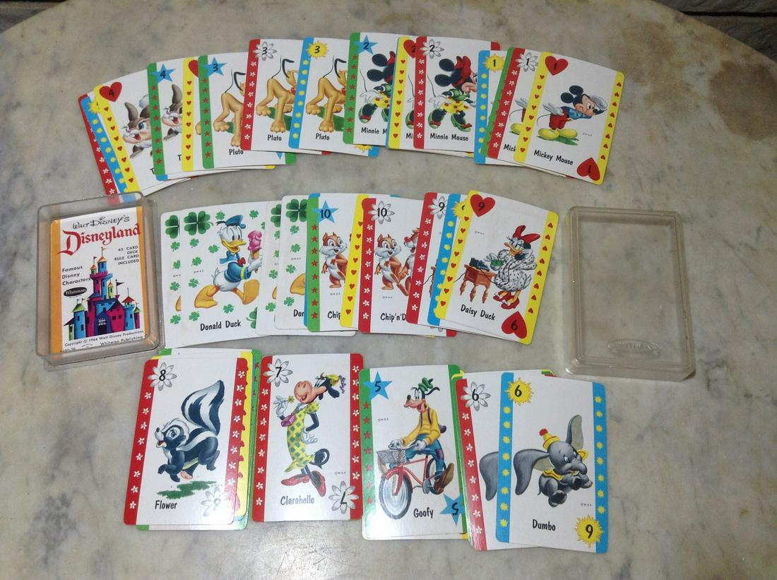 1964  Disneyland Card Game with Instruction Card and (1 of 1)