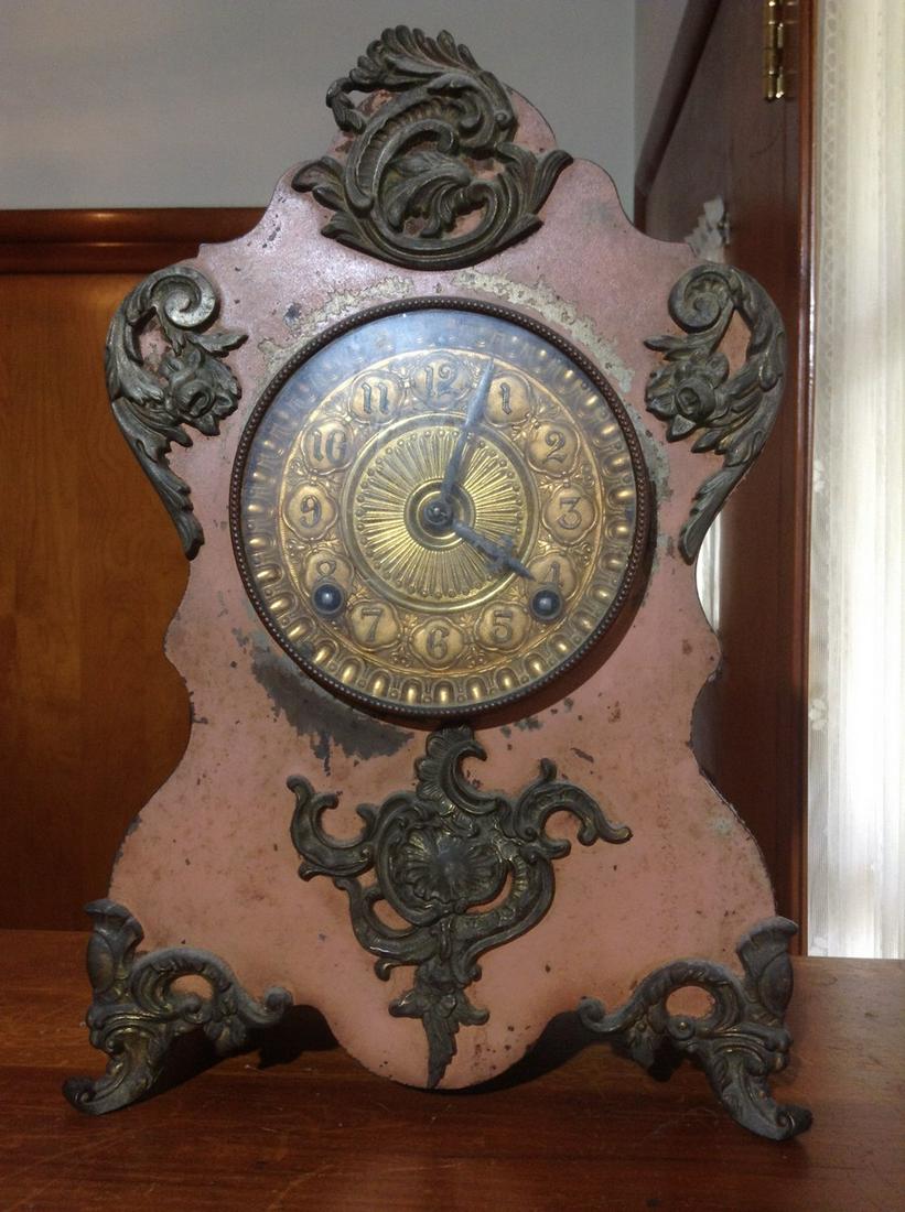 Cast Iron Ansonia Clock Company NY Patented 1882 13.5" (1 of 1)