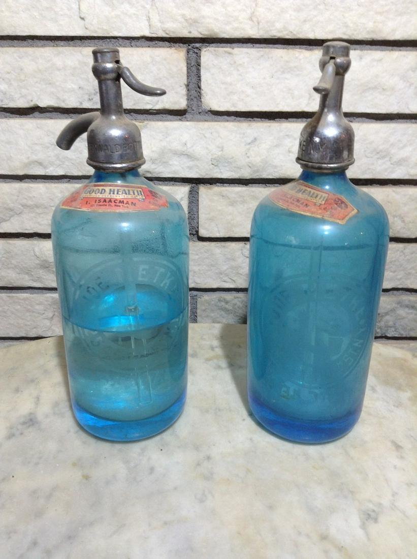 Greenwald Bottling Wks & Joe Netke NY Seltzer Bottles (1 of 1)