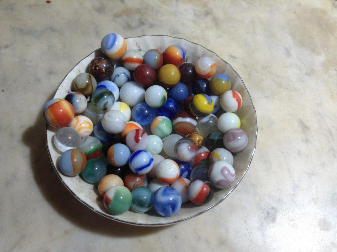 Bowl full of very early marbles: Bowl full of very early marbles