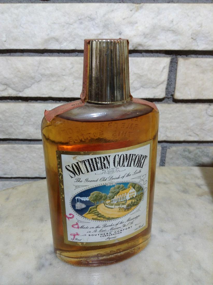 Unbroken Tax Stamp Southern Comfort Sealed 1/2 Pint: Any contents in bottle is Free; You are bidding on the bottle & unbroken tax stamp