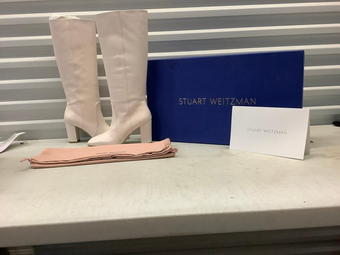 Seashell/ CARITA 80 Color Seashell Boots Stuart Weizman: Size: 9