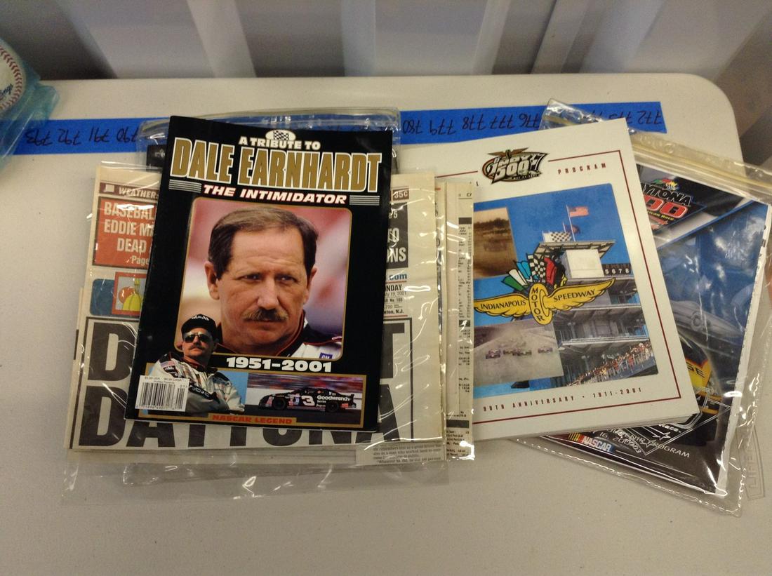 Lot of Nascar programs and Dale Ernhardt memorabilia (1 of 1)