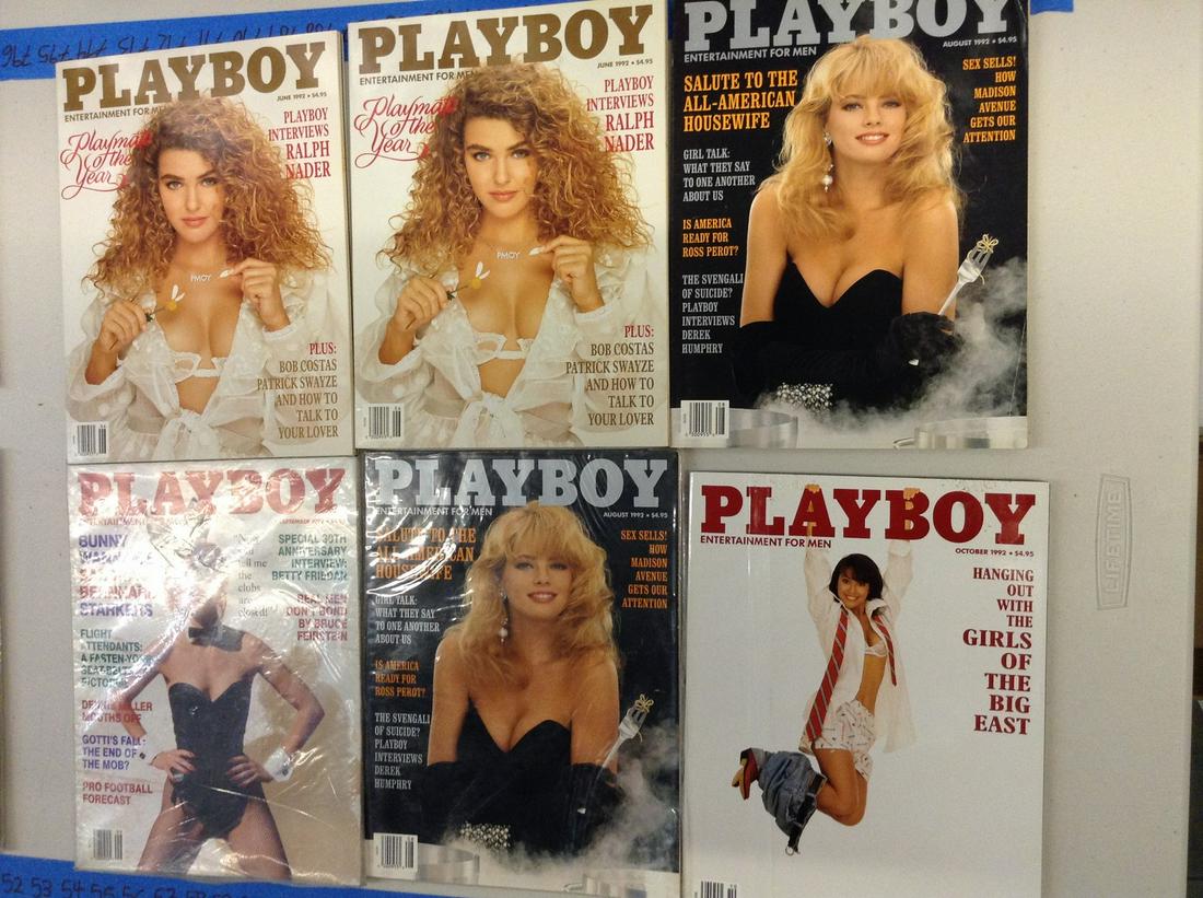 Lot of six 1992 Playboy magazine (1 of 1)