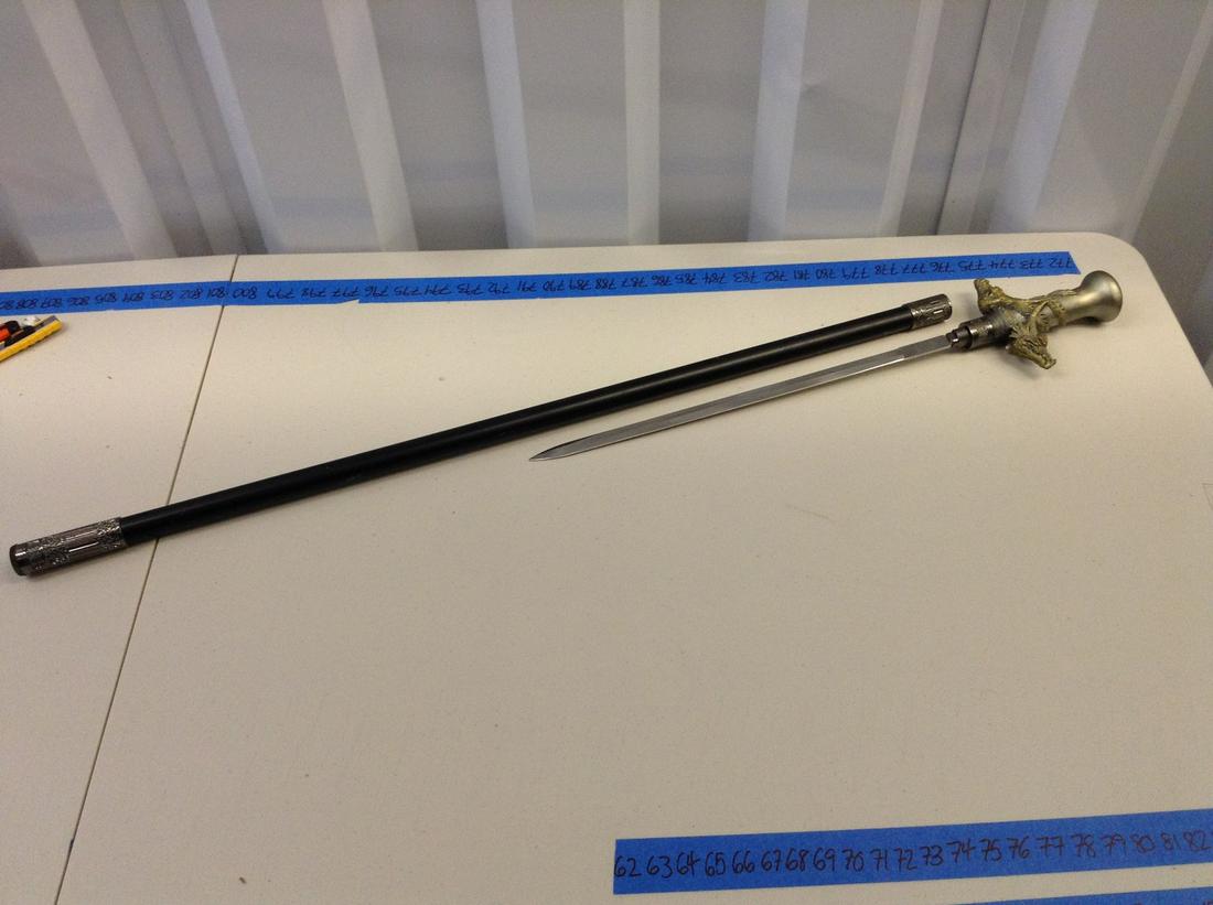 Dragon headed cane sword (1 of 1)