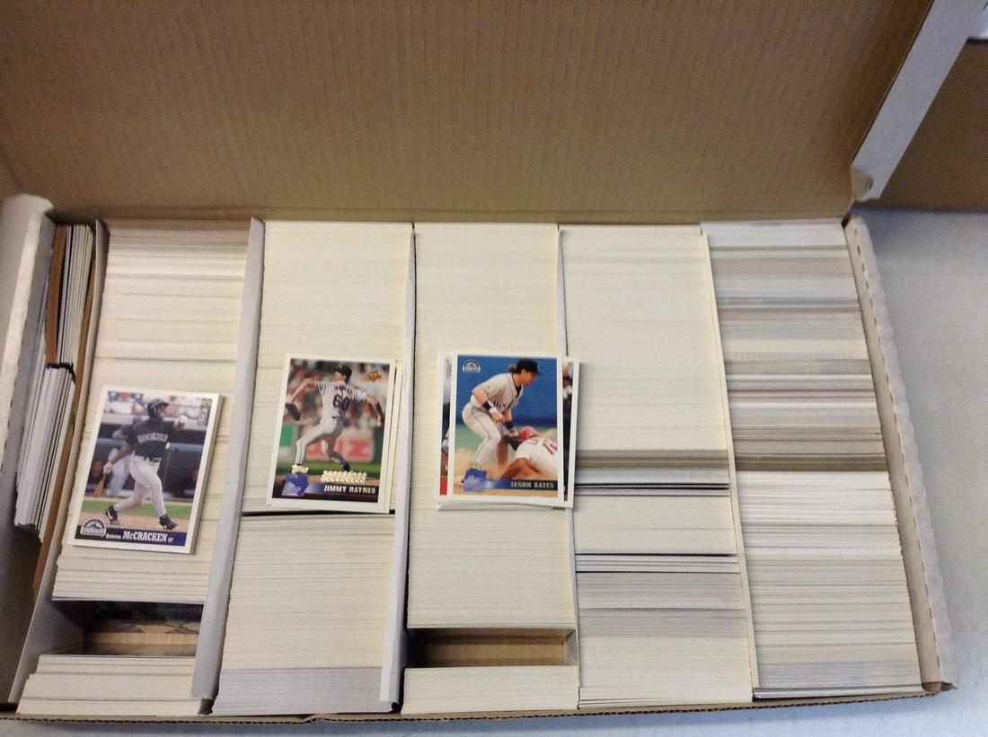 large amount of baseball cards (1 of 1)