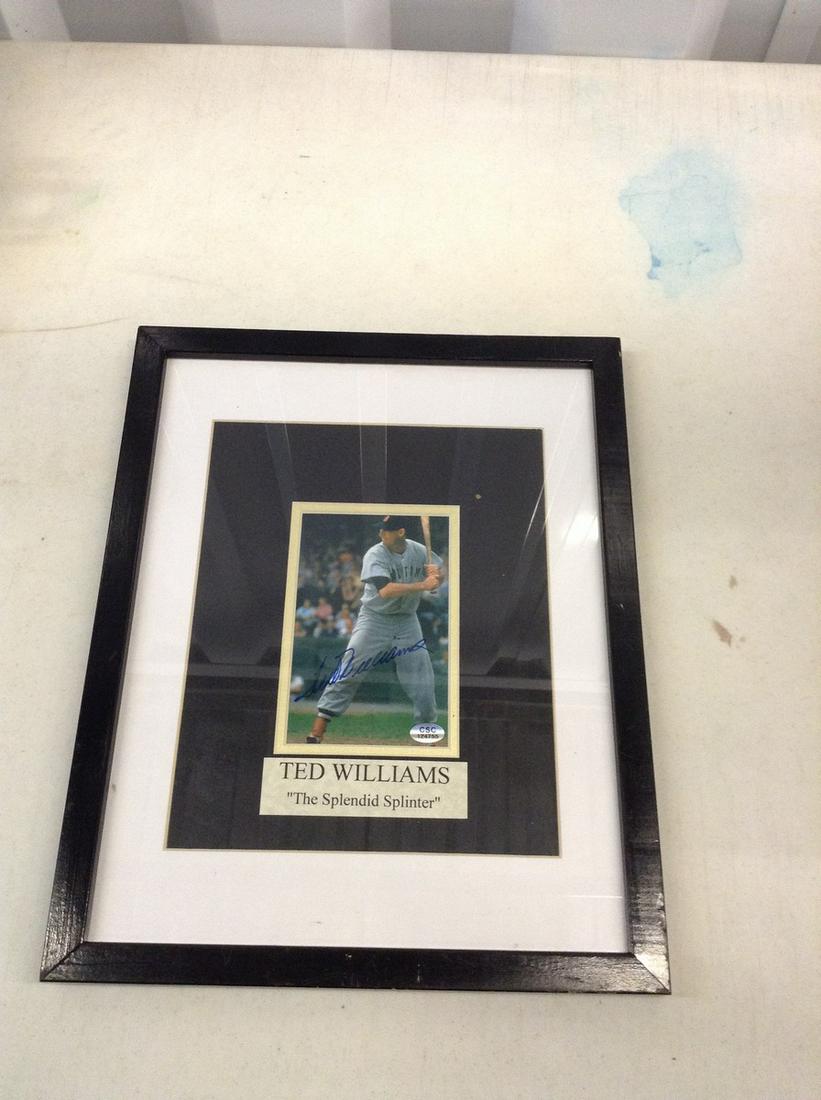 Ted Williams "The Splendid Splinter" Framed Photo (1 of 1)