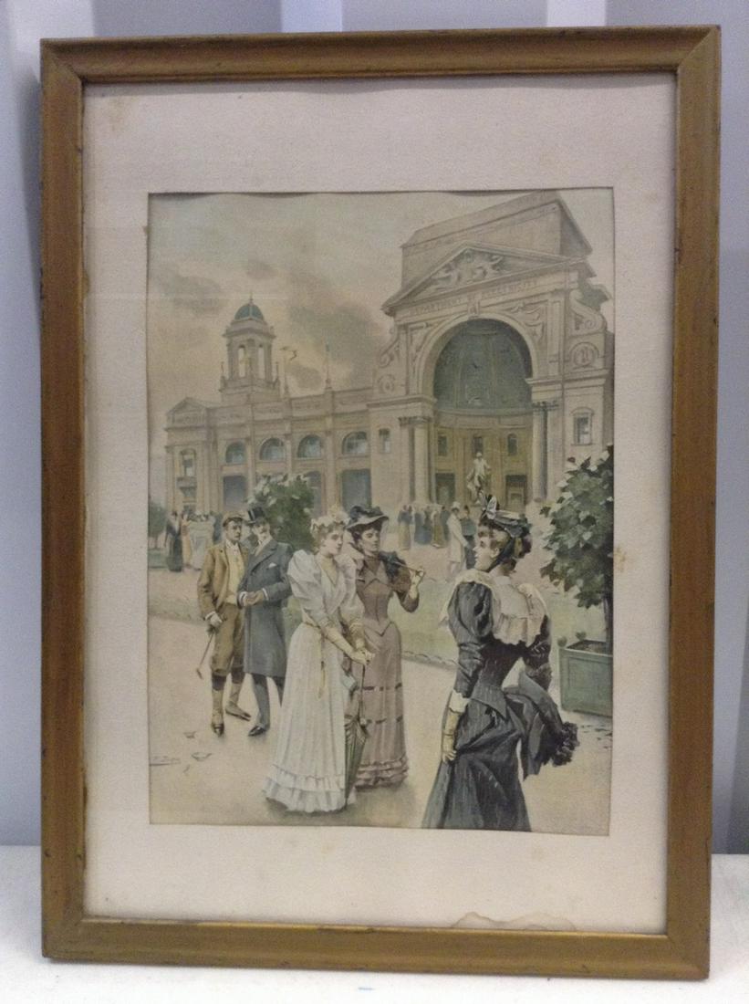 Early artwork signed by the artist A. Jack 12.5x17 (1 of 1)