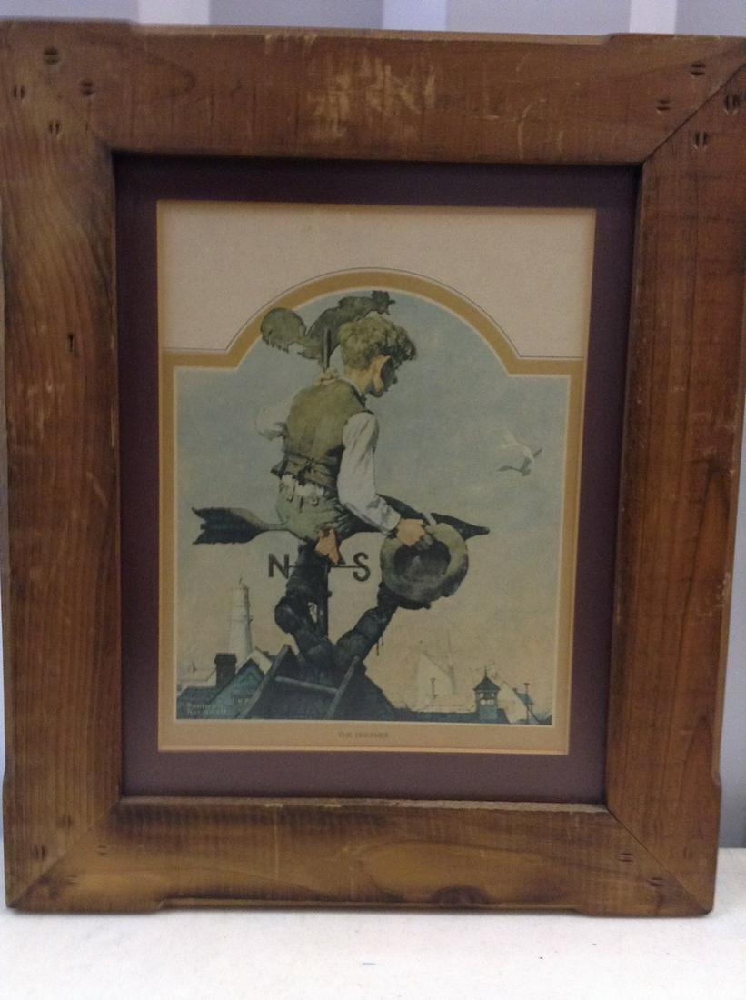 "The Dreamer" framed early print 15x19 (1 of 1)