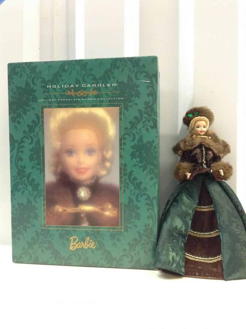 Holiday Caroler barbie porcelain barbie collection: Holiday Caroler barbie porcelain barbie collection