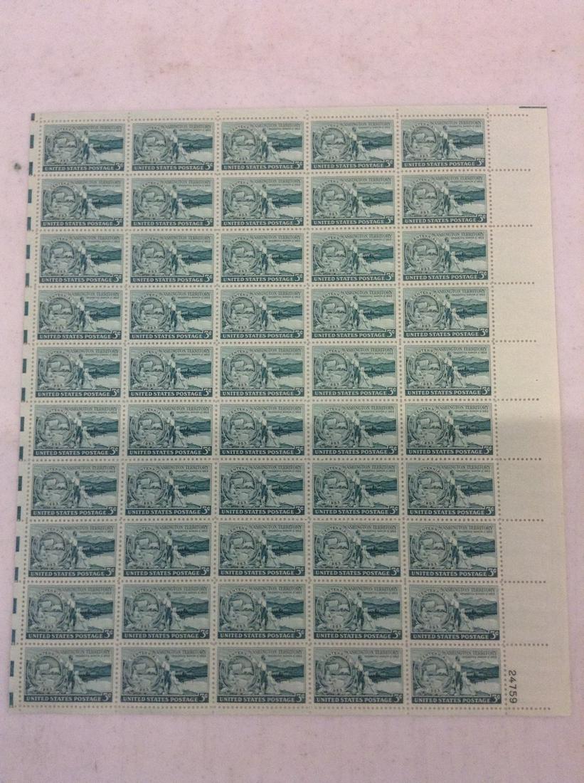 sheet of US stamps washington territory (1 of 1)