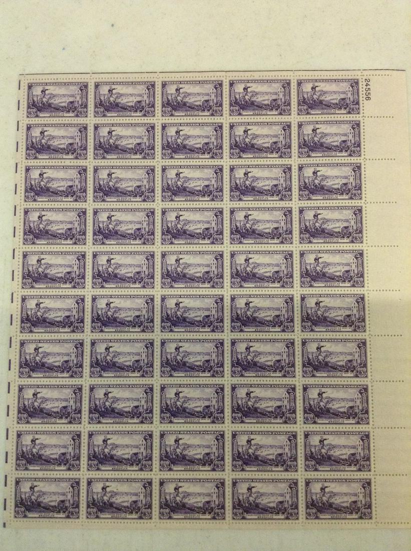 sheet of US stamps washington saves his army from (1 of 1)