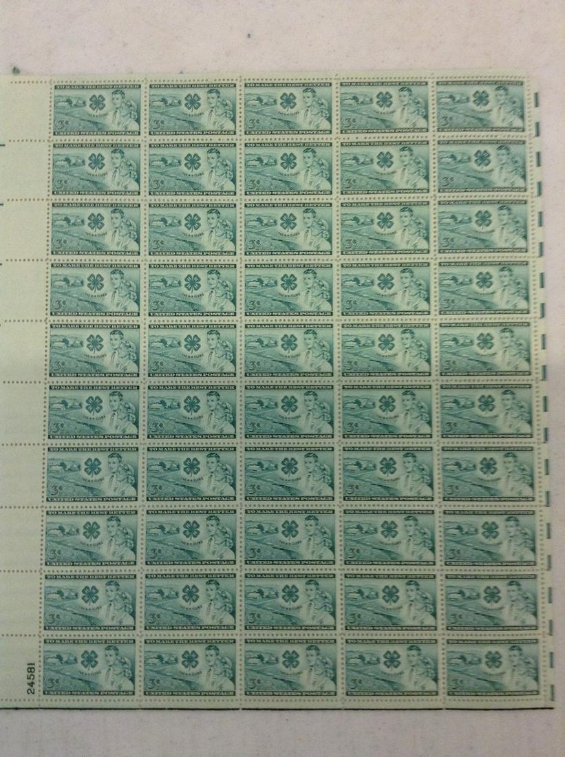 sheet of US stamps the 4-h clubs (1 of 1)