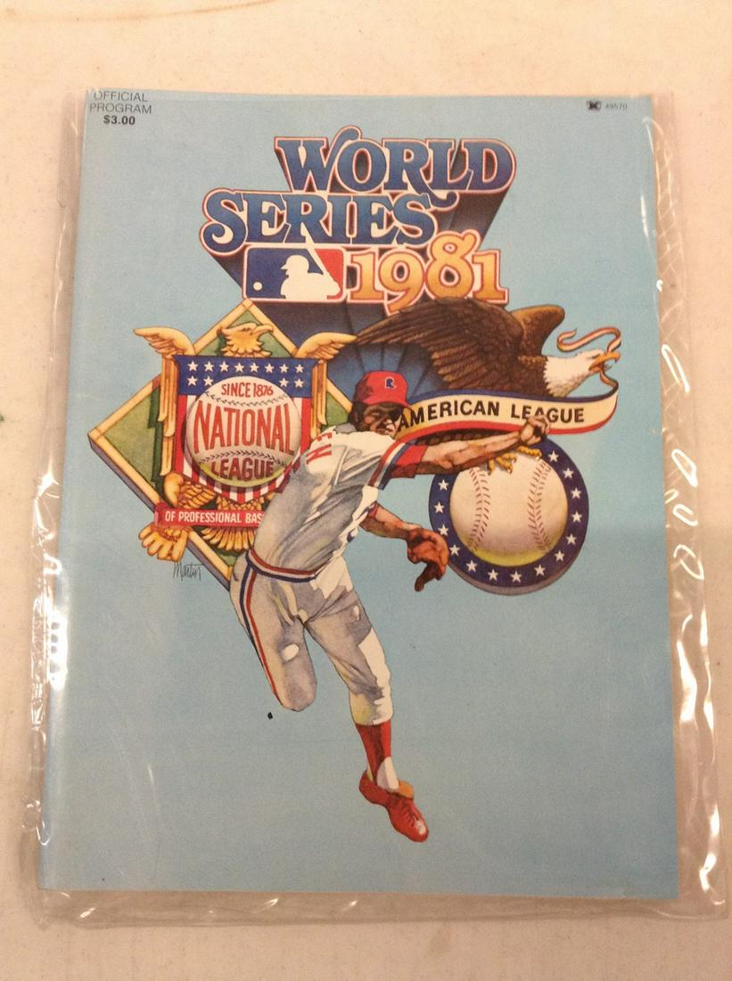 World Series 1981 official program (1 of 1)