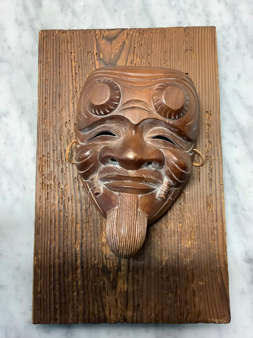 Newark Museum Carved Mask on Board (1 of 1)