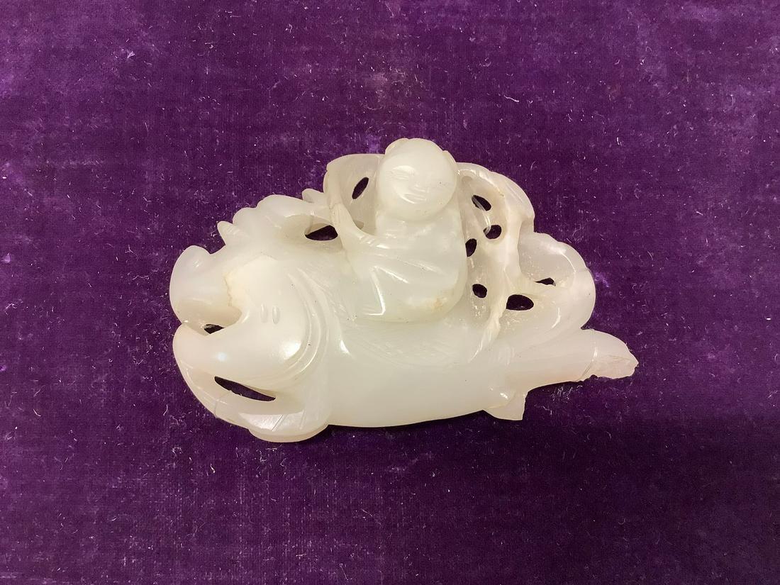 Newark Museum Chinese White Jade Carving (1 of 1)