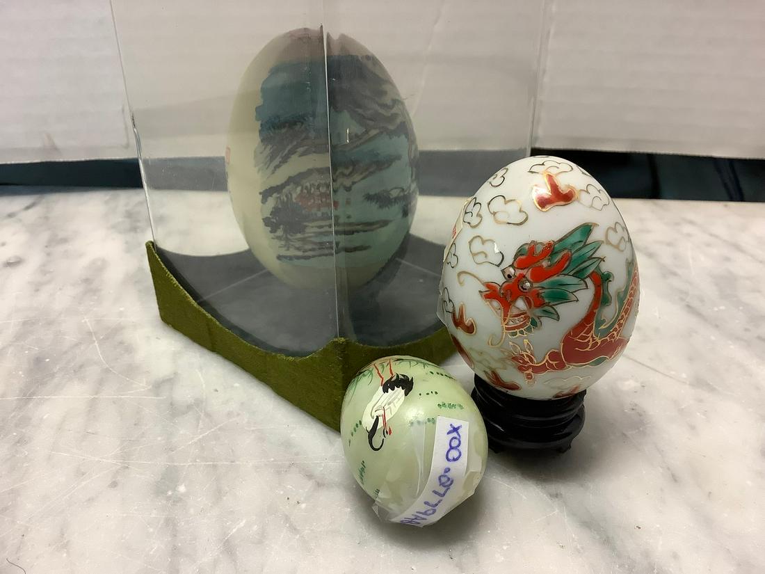 Newark Museum Three Porcelain Eggs (1 of 1)