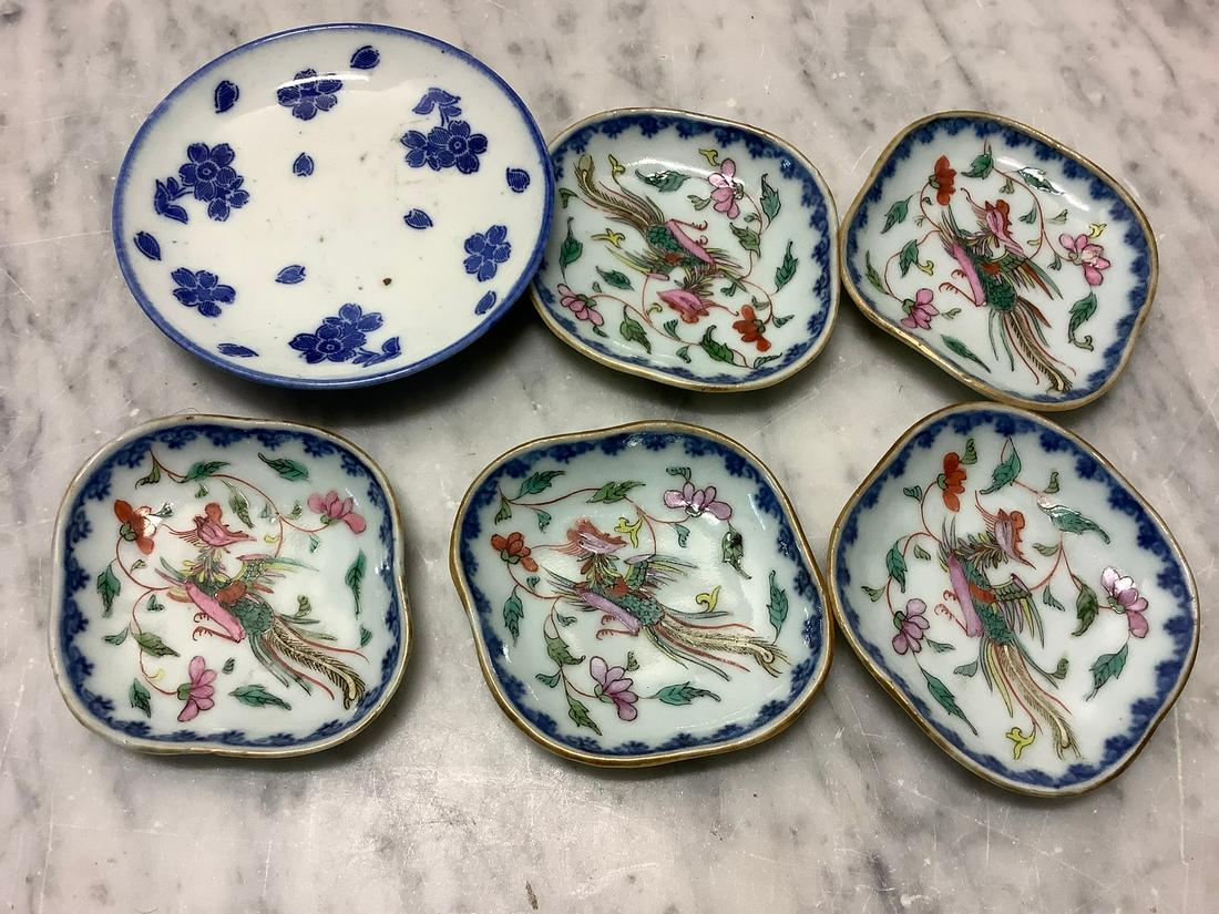 Newark Museum Six Miniature Chinese Plates (1 of 1)