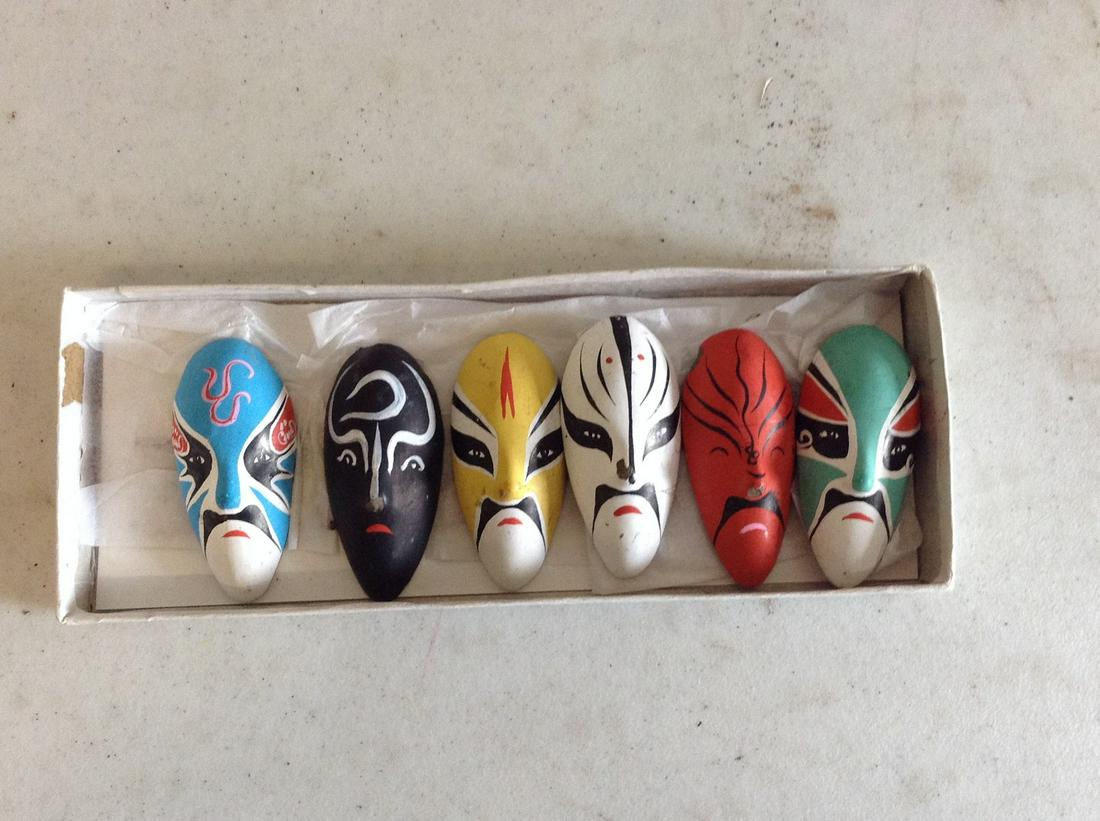 Mini clay hand painted masks (1 of 1)