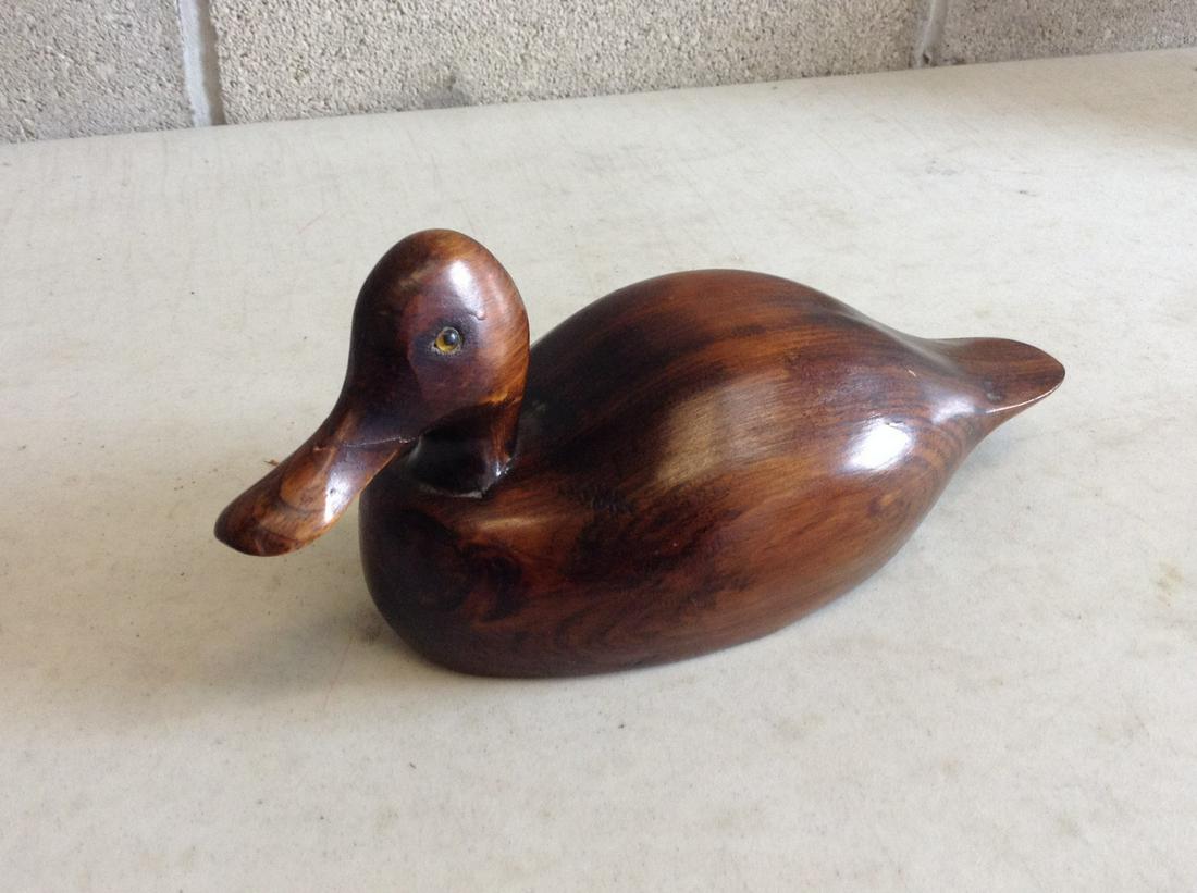 Signed by Rob Jones and dated 9-20-80 carved wooden: Signed by Rob Jones and dated 9-20-80 carved wooden duck