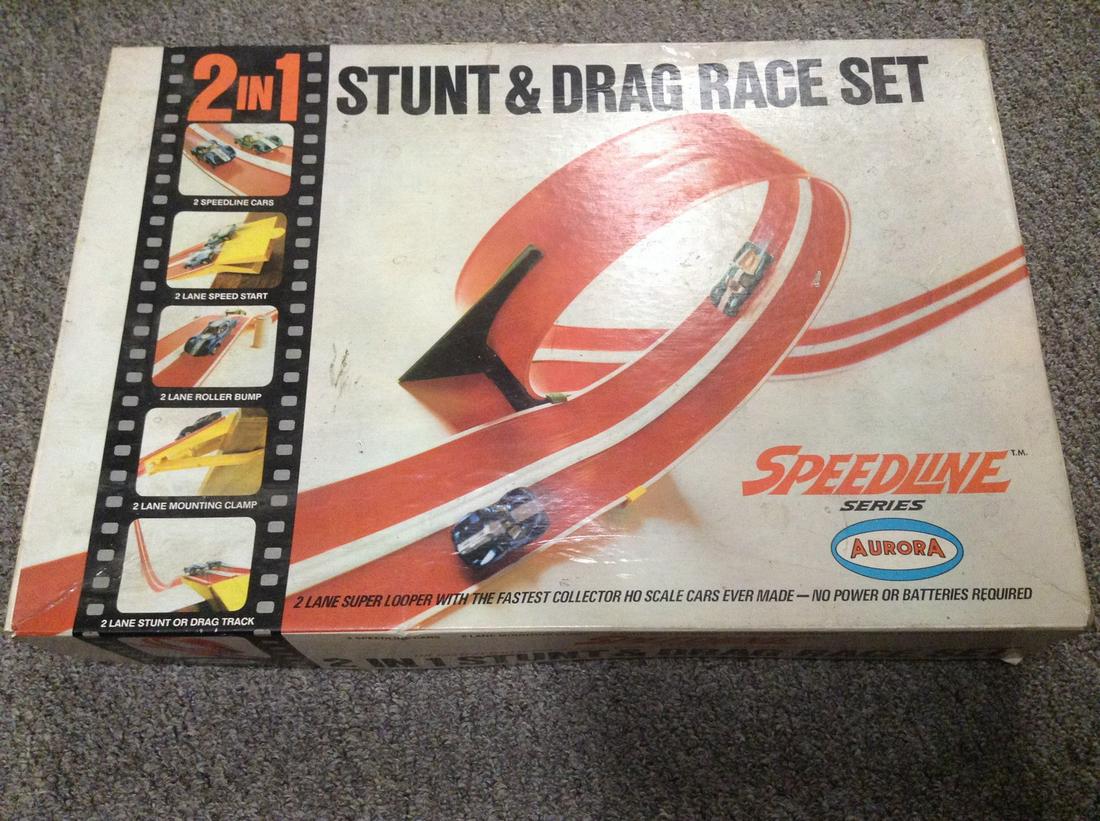 1968 Aurora Speedline Stunt and Drag Race Set in (1 of 1)