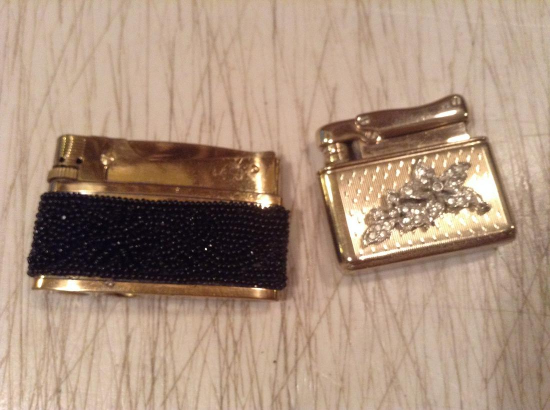 Two Vintage Beaded & Rhinestone Lighters (1 of 1)