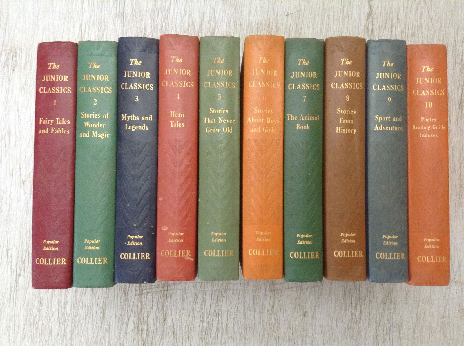 Set of 1-10 1938 Junior Classics (1 of 1)