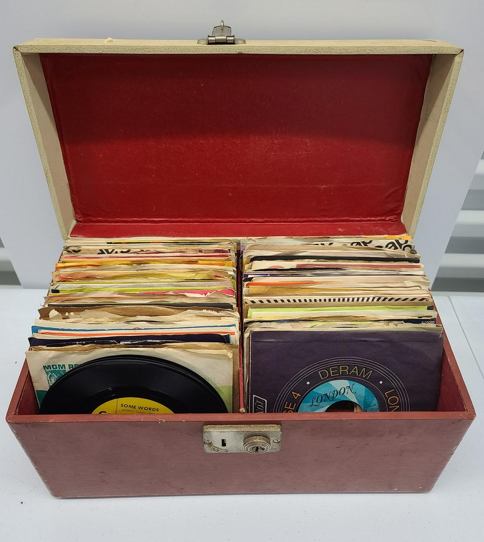 Large Case of 45 Records (1 of 1)