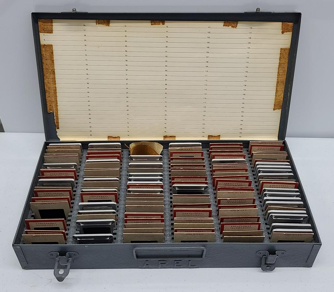 Metal Slide Case & Slides (1 of 1)