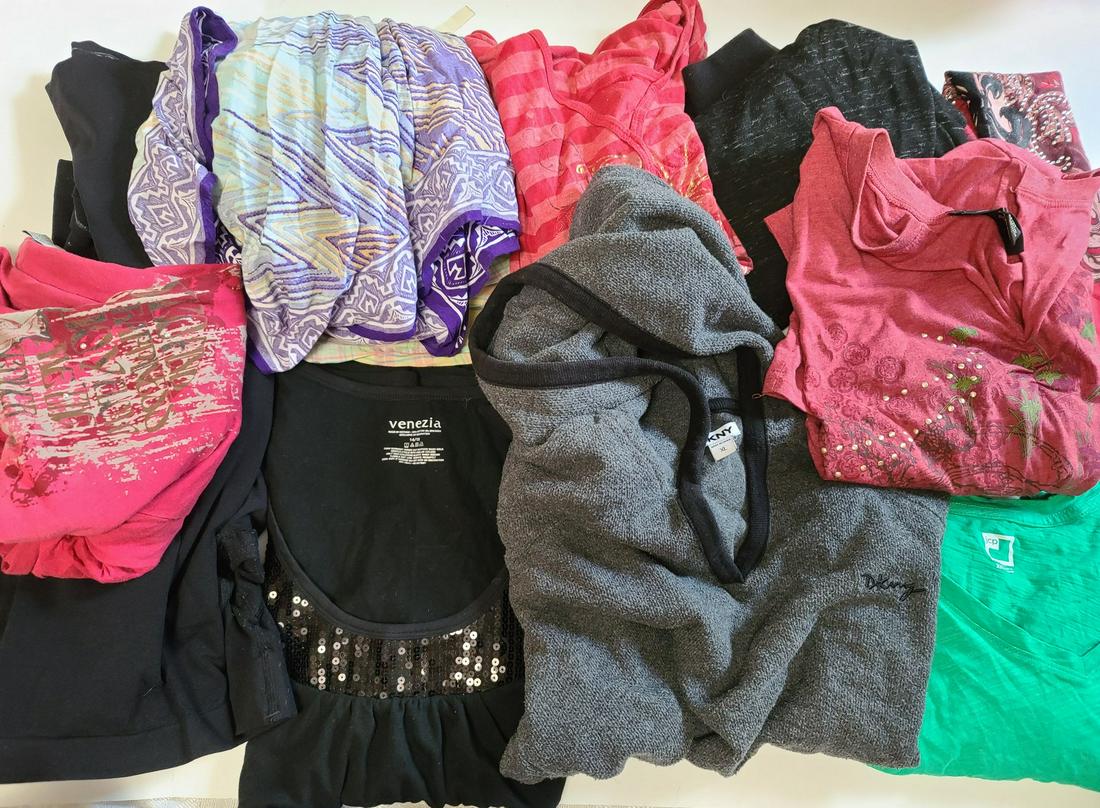 Women's XL Casual Clothing: incl DKNY hoodie