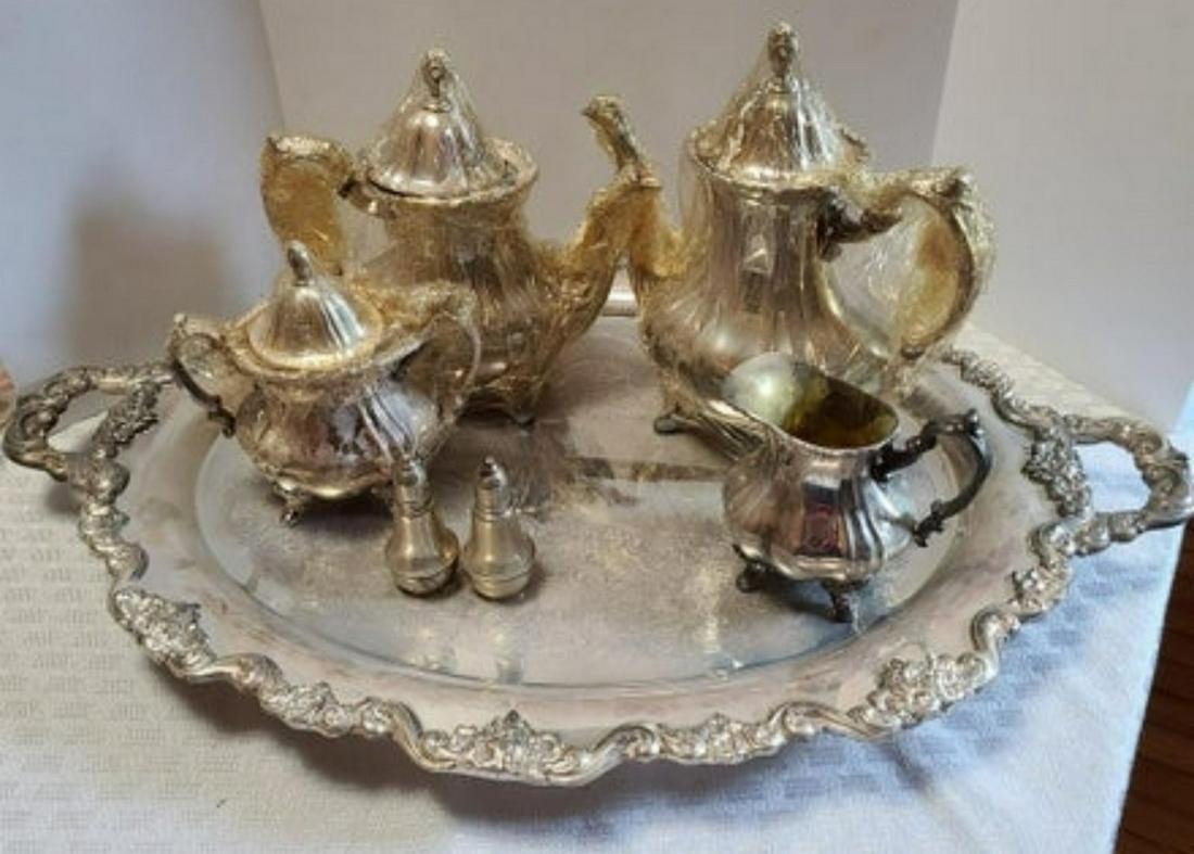 Vintage EPCA Lancaster Rose Tea Set in Boxes 30" tray (1 of 1)